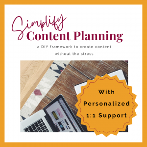 Simplify Content Planning Promo (1) With Personalized 1:1 Support